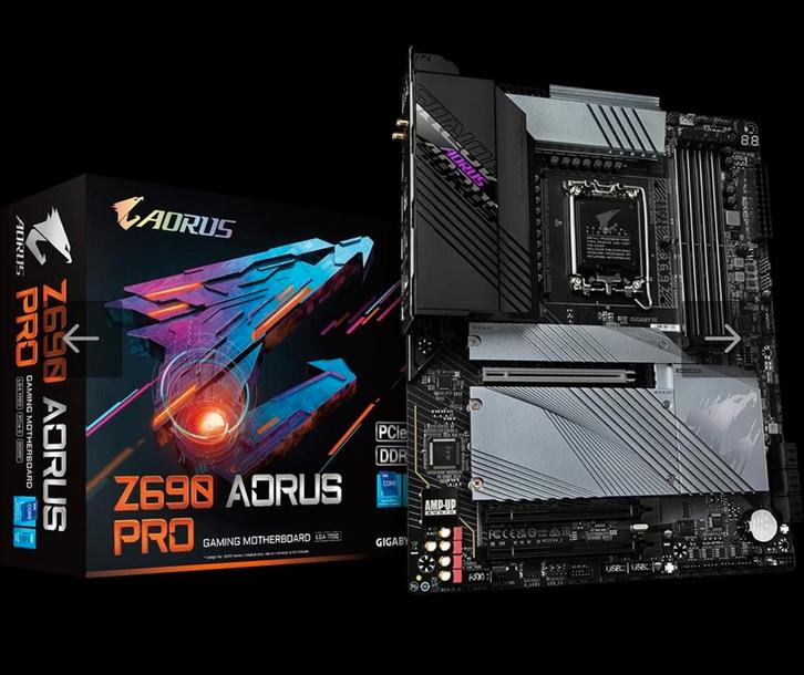 GIGABYTE Z690 AORUS PRO, Computers en Software, Moederborden, Zo goed als nieuw, Intel, DDR5, Ophalen of Verzenden