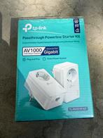 TP-Link AV1000 Gigabit Passthrough Powerline Starter Kit, Ophalen of Verzenden, Zo goed als nieuw