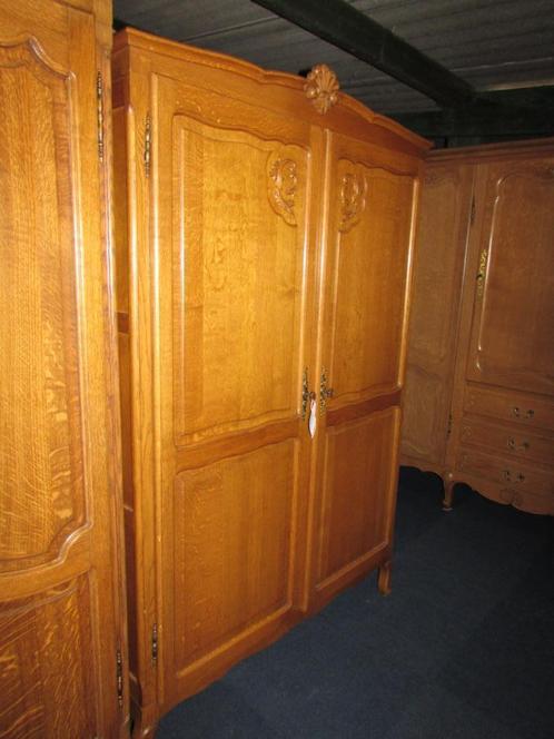 Barok eiken kinderkast bed eb nachtkastje queen anne stijl, Antiek en Kunst, Curiosa en Brocante, Ophalen of Verzenden