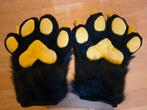 Furry fursuit handpaws premade zwart/geel, Hobby en Vrije tijd, Kostuums, Theaterbenodigdheden en LARP, Ophalen of Verzenden, Nieuw