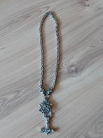Stoere Viking heren ketting, Sieraden, Tassen en Uiterlijk, Kettingen, Ophalen of Verzenden, Zo goed als nieuw, Zilver, Overige materialen