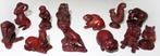 AANBIEDING set 12 houten Netsukes van de Chinese dierenriem, Antiek en Kunst, Ophalen of Verzenden