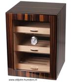 H90 HUMIDOR KABINET MAKASSAR FINISH HI-GLOSS 120 SIGAREN, Verzenden, Nieuw, Tabaksdoos of Verpakking