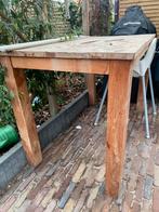 Teak houten bartafel, Huis en Inrichting, Tafels | Statafels, Ophalen, Gebruikt