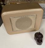 Radiodistributie draadomroep PTT luidspreker + schakelaar, Antiek en Kunst, Antiek | Tv's en Audio, Ophalen of Verzenden