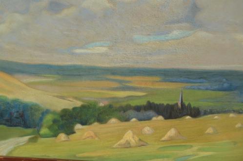 Schilderij H. Hopmels Landschap, Antiek en Kunst, Kunst | Schilderijen | Klassiek, Ophalen of Verzenden