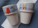 2 melk bekers Jan Jans en de kinderen Blue Band, Ophalen, Gebruikt, Overige typen, Overige stijlen