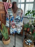 MADELEINE!Prachtige blouse/Mooie print+versiering halslijnML, Madeleine, Ophalen of Verzenden, Zo goed als nieuw, Maat 38/40 (M)