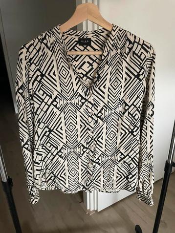 Vila blouse - Maat L - Zwart/Beige beschikbaar voor biedingen
