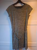 Groene HEMA jurk met bladerprint - Maat M, Maat 38/40 (M), Ophalen of Verzenden, Zo goed als nieuw, HEMA