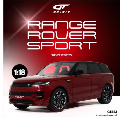 GT Spirit Range Rover Sport red 1:18, Hobby en Vrije tijd, Modelauto's | 1:18, Nieuw, Overige merken, Ophalen of Verzenden