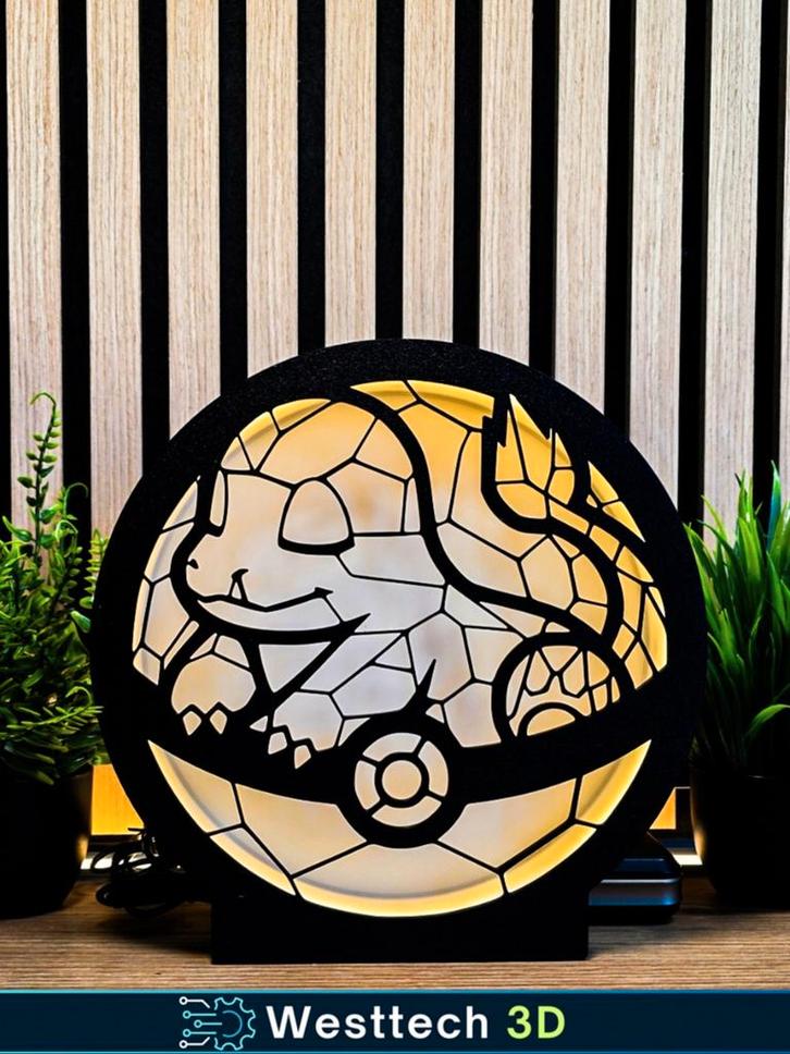 Charmander Lamp, Huis en Inrichting, Lampen | Hanglampen, Zo goed als nieuw, Minder dan 50 cm, Hout, Kunststof, Ophalen of Verzenden