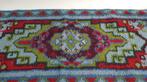 Vintage kleed, vloerkleed of tafelkleed, geknoopt. Blauw S11, Tweedehands verkoop, Tweedehands verkoop, Gebruikt, Blauw