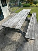 Houten picknicktafel 70 x 300, Ophalen of Verzenden, Gebruikt, Rechthoekig