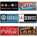 Volkswagen VW Garage relief reclamebord van metaal wandbord, Verzamelen, Ophalen of Verzenden, Nieuw, Auto's