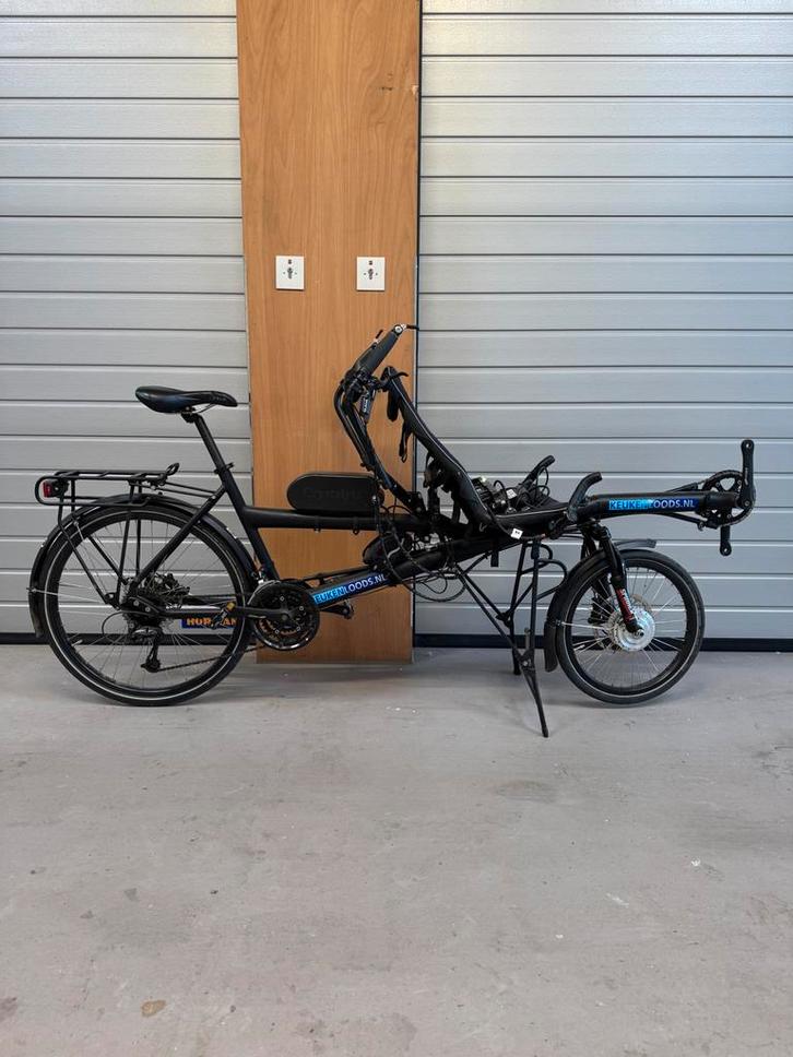 Hase Pino elektrisch ondersteund, Fietsen en Brommers, Fietsen | Tandems, Gebruikt, Meer dan 20 versnellingen, 53 tot 57 cm, 55 cm of meer