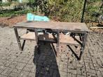 Metalen werkbank, Doe-het-zelf en Verbouw, Werkbanken, Ophalen, Gebruikt, 170 cm of meer