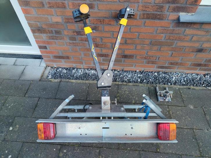 Twinny Load Fietsendrager met Spinder Framehouder, Auto diversen, Fietsendragers, Gebruikt, Trekhaakdrager, 2 fietsen, Ophalen