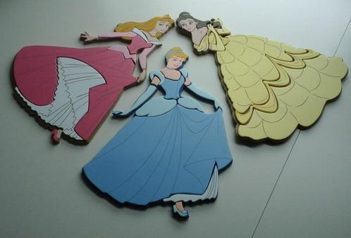 Assepoester, Doornroosje & Belle muurdecoratie, Verzamelen, Disney, Nieuw, Beeldje of Figuurtje, Assepoester of Belle, Ophalen