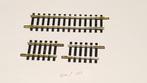 Fleischmann H0 00/5 2 stuks – 6002 1 stuk rechte rails, Gelijkstroom, Fleischmann, Rails, Ophalen of Verzenden