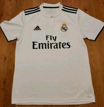 Voetbal shirt wit thuis Real Madrid - Adidas maat M ZGAN