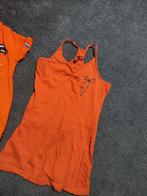 Oranje kleding jurkje  maat 110/116 - Koningsdag of voetbal, Ophalen of Verzenden, Zo goed als nieuw, Onbekend, Meisje