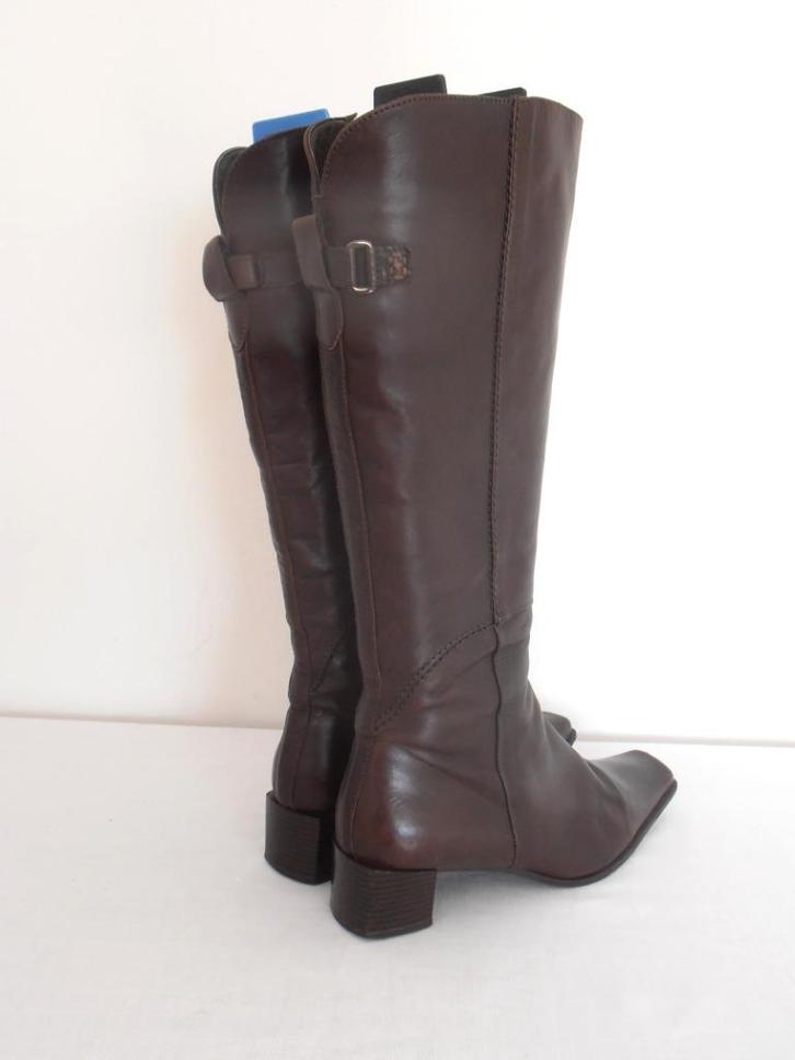 Ca D'Oro - prachtige bruine leren laarzen - 38, Kleding | Dames, Schoenen, Zo goed als nieuw, Hoge laarzen, Bruin, Verzenden