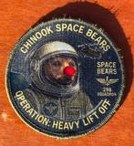 Chinook Space Bears 298 Sqn patch Rnlaf, Verzamelen, Militaria | Algemeen, Verzenden, Luchtmacht, Nederland, Embleem of Badge