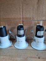 3 Inbouwspotjes 230V E14 rond 8cm, Gebruikt, Metaal of Aluminium, Led, Ophalen of Verzenden