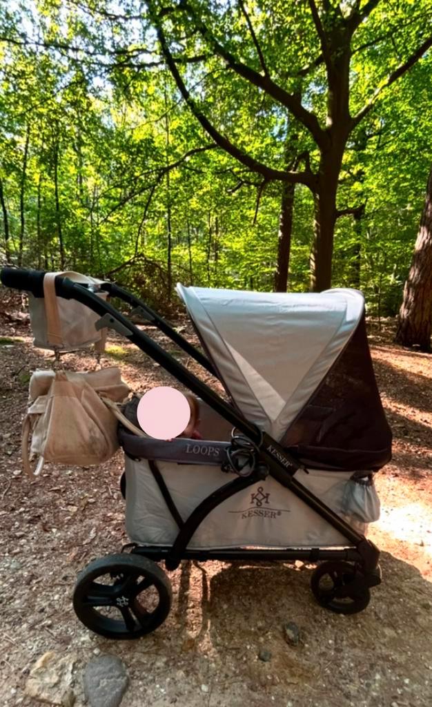 Kinderwagen/bolderkar 2 in 1, Kinderen en Baby's, Buggy's, Zo goed als nieuw, Ophalen