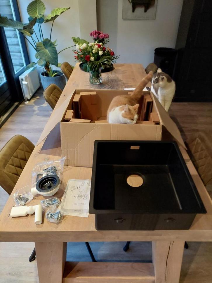 Lanesto 803 Wastafel/spoelbak - Nieuw in doos!, Doe-het-zelf en Verbouw, Sanitair, Nieuw, Wastafel, Rvs, Ophalen of Verzenden