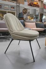 Luxe fauteuil CURTIS Jess Design metaal Aurula leer naturel