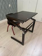 Verstelbare Bureau met Stoel, Huis en Inrichting, Bureaus, Ophalen, In hoogte verstelbaar, Gebruikt, Bureau