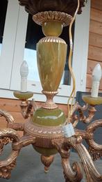 Prachtige bronzen kroonluchter, Huis en Inrichting, Lampen | Kroonluchters, Ophalen, Zo goed als nieuw