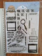 ECD CS318 GET A CLUE STEMPEL ELIZABETH CRAFT DESIGNS PLANNER, Ophalen of Verzenden, Zo goed als nieuw, Clearstamp