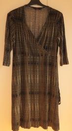 Prachtige bruin-beige jurk van Fragile Antwerp maat XL, Bruin, Jurk, Maat 46/48 (XL) of groter, Ophalen of Verzenden