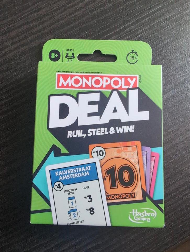 Monopoly Deal - Nieuw (klein scheurtje), Hobby en Vrije tijd, Gezelschapsspellen | Bordspellen, Nieuw, Een of twee spelers, Drie of vier spelers