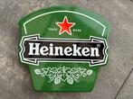 Heineken Bier emaille reclamebord, Verzamelen, Reclamebord, Gebruikt, Ophalen of Verzenden