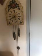 Rozenklok loopt en ️ 34cm houten wijzerplaat, Antiek en Kunst, Ophalen of Verzenden