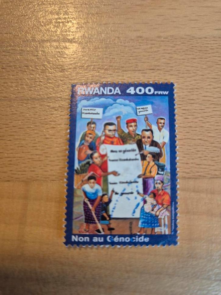 Rwanda 1999 herdenking genocide, Postzegels en Munten, Postzegels | Afrika, Gestempeld, Overige landen, Ophalen of Verzenden