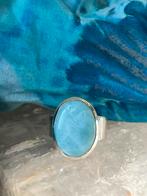 Larimar topkwaliteit beschermt geluk intuïtie vreugde uniek, Sieraden, Tassen en Uiterlijk, Ringen, 18 tot 19, Blauw, Nieuw, Ophalen of Verzenden