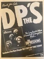 Paginagrote A3 advertentie THE DEPRESSIONS release PUNK, Ophalen of Verzenden
