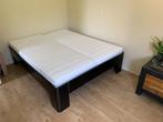 Twee persoonsbed zwart 1.60/2.00, Ophalen, Gebruikt, Zwart, Tweepersoons