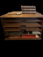 Schitterende antieke engelse eiken brievenbak, Ophalen of Verzenden