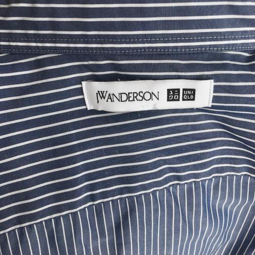 overhemd J.W. Anderson for Uniqlo, Kleding | Heren, Overhemden, Zo goed als nieuw, Halswijdte 38 (S) of kleiner, Blauw, Ophalen of Verzenden