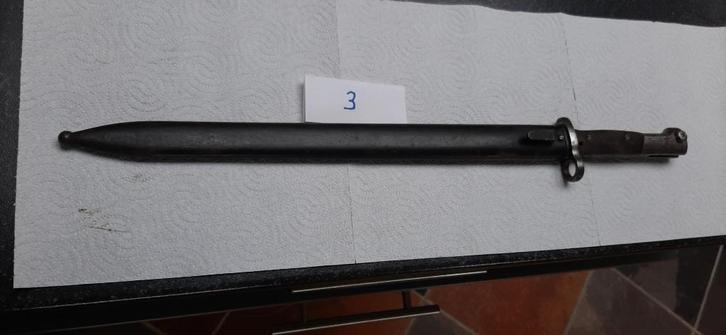 Belgische bajonet 1924 export lang, Verzamelen, Militaria | Algemeen, Landmacht, Zwaard of Sabel, Overige gebieden, Verzenden