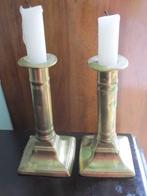 antieke kandelaars, Antiek en Kunst, Ophalen of Verzenden, Koper of Brons
