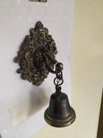 vintage deurbel winkelbel doorbell shop bell messing klokken, Antiek en Kunst, Curiosa en Brocante, Ophalen