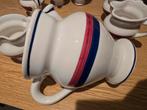 1 jar and 6 cups in porcelain, Antiek en Kunst, Antiek | Servies compleet, Ophalen of Verzenden