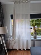 Inbetween 2x wit, Huis en Inrichting, Stoffering | Gordijnen en Lamellen, Ophalen, 200 cm of meer, Wit, Wave